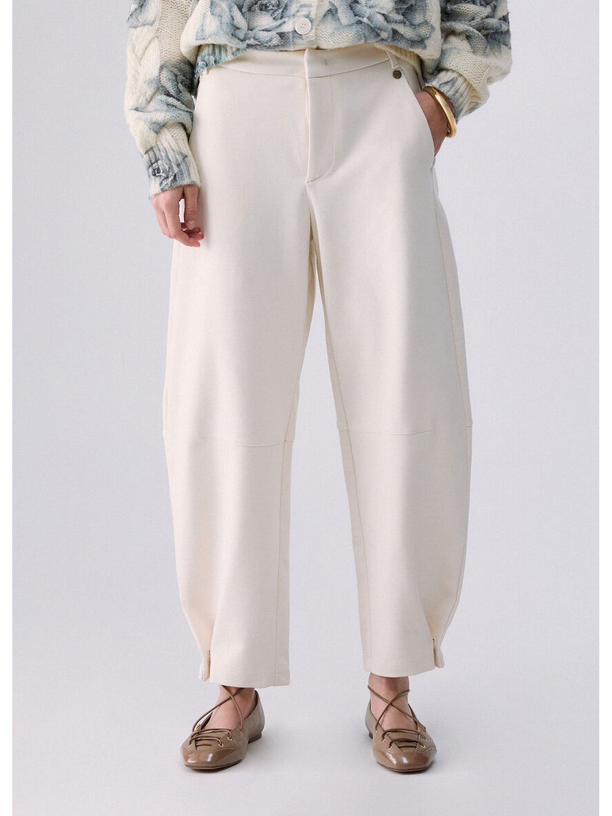 LIU JO WHITE Pantalone Donna Alabastro - WF6086J9189 20704 gioboutiqueweb
