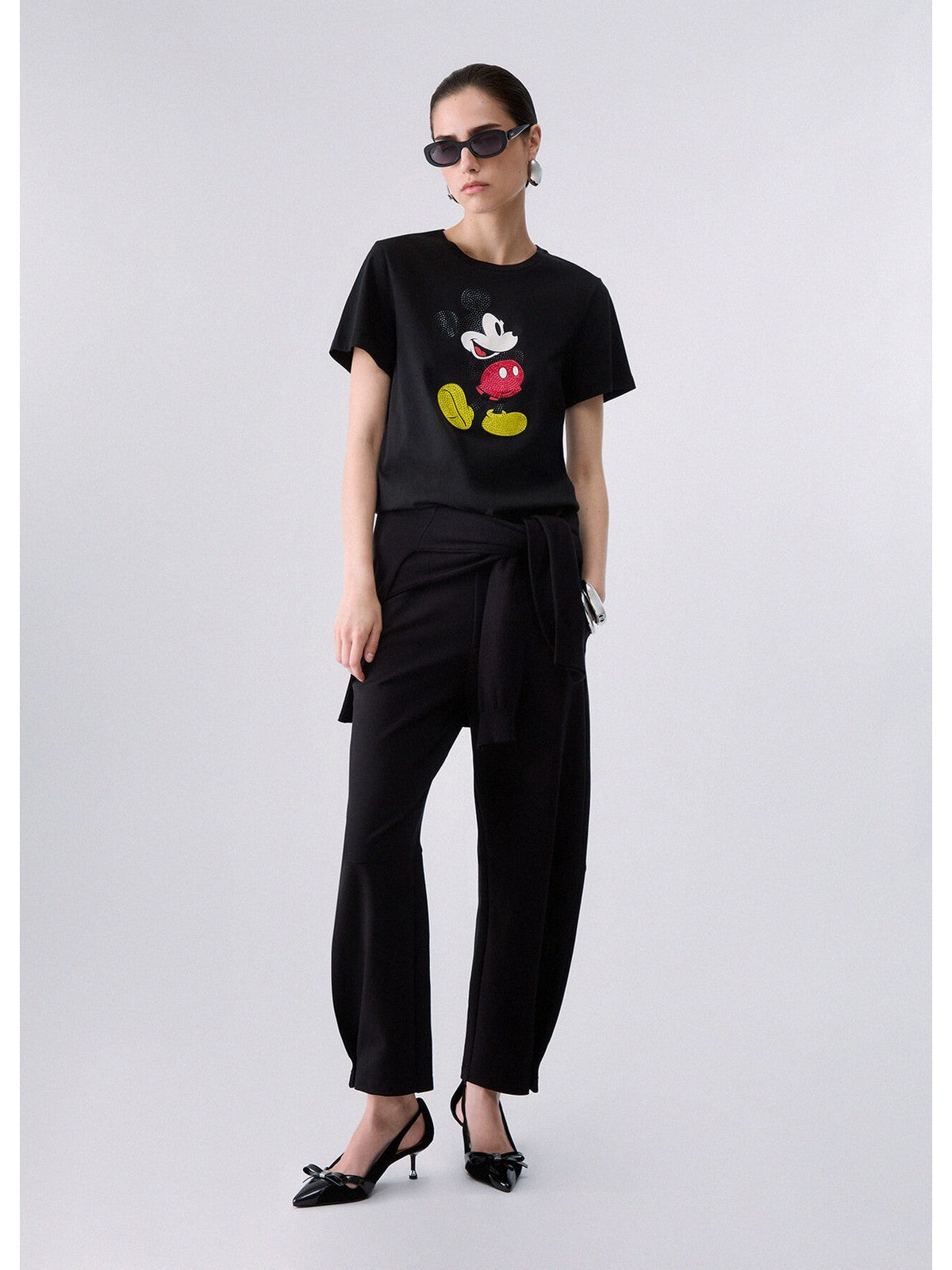 LIU JO WHITE Pantalone Donna Nero - WF6086J9189 22222