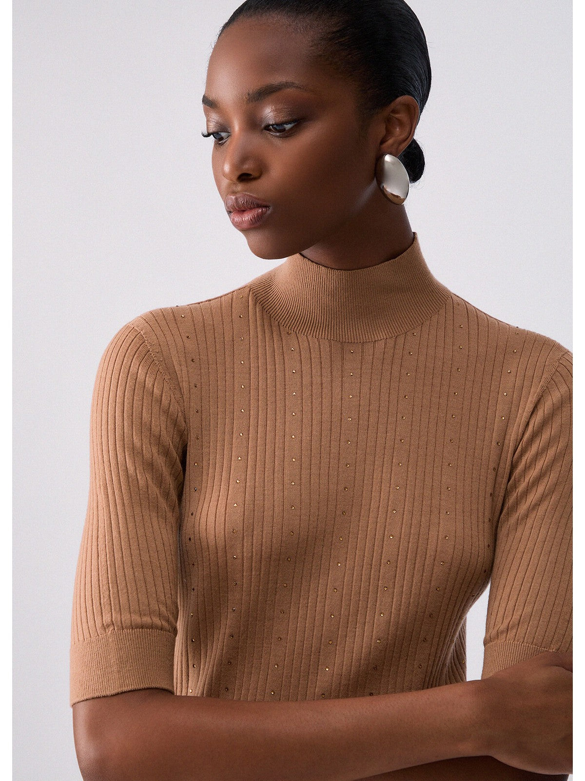 LIU JO WHITE Maglia Donna Cocoa creme - WF6101MA77Q 81020 gioboutiqueweb