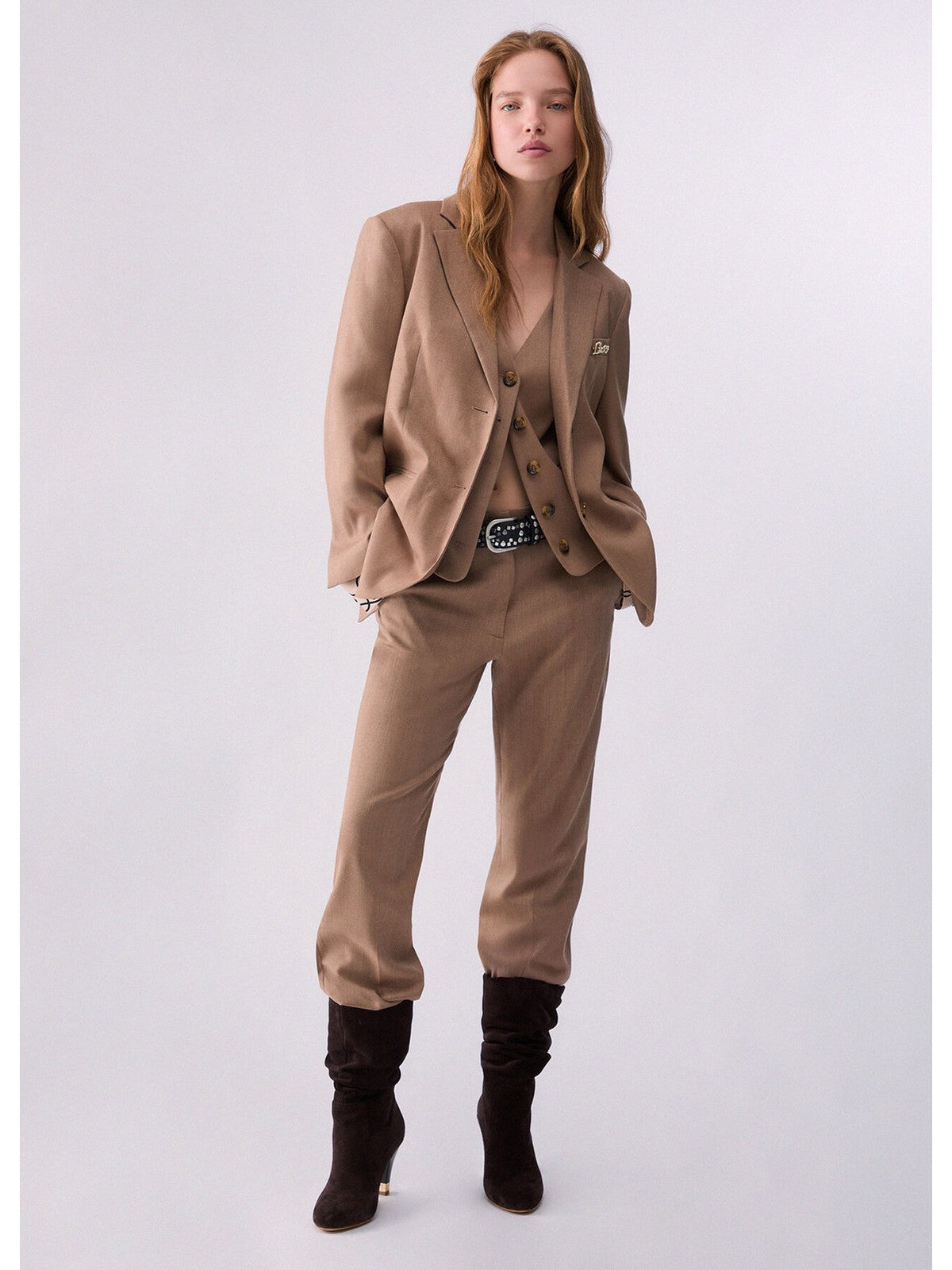 LIU JO WHITE Giacca Donna Camel resca mix - WF6211T732A L9179