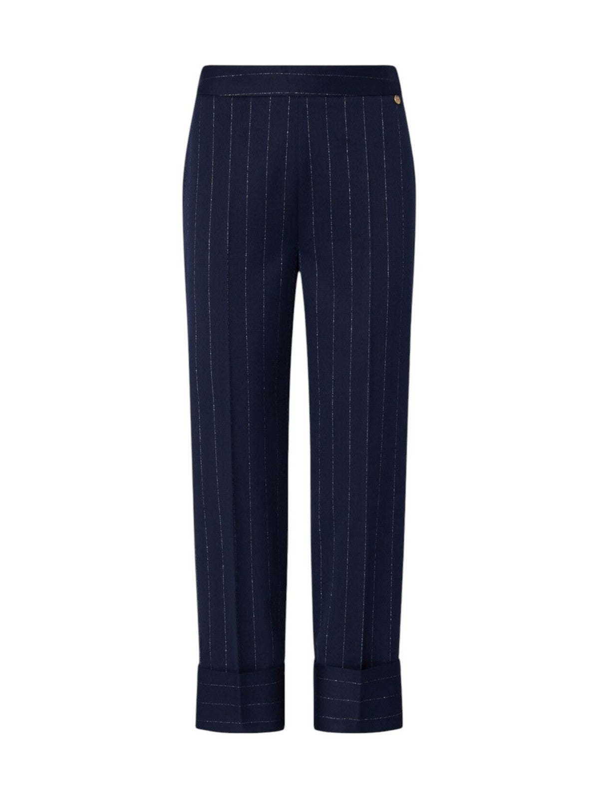 LIU JO WHITE Pantalone Donna Blu lurex pin stripe - WF6250T731A L9173