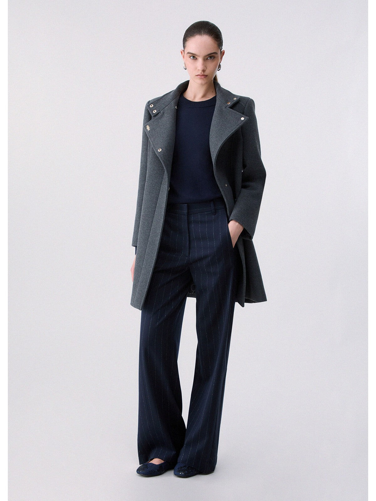 LIU JO WHITE Cappotto Donna Ash grey - WF6412T720A 09F90