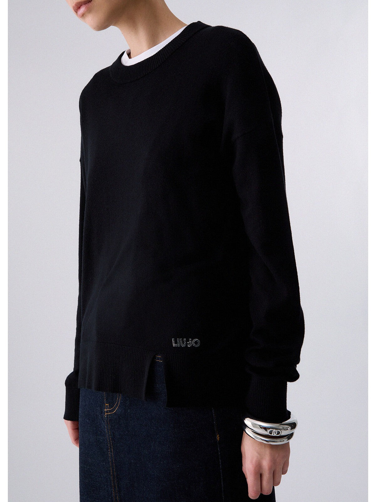 LIU JO WHITE Maglia Donna Nero - WF6418MA16R 22222
