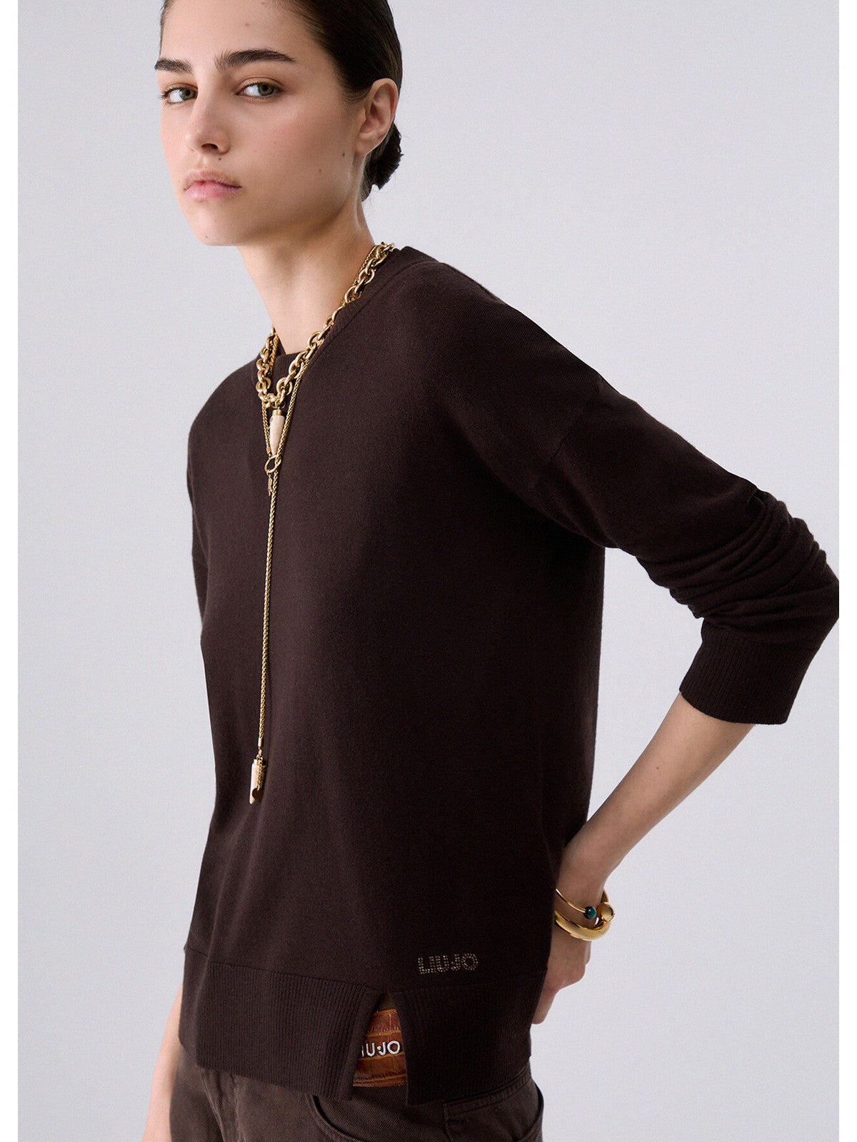 LIU JO WHITE Maglia Donna Mole - WF6418MA16R 91106