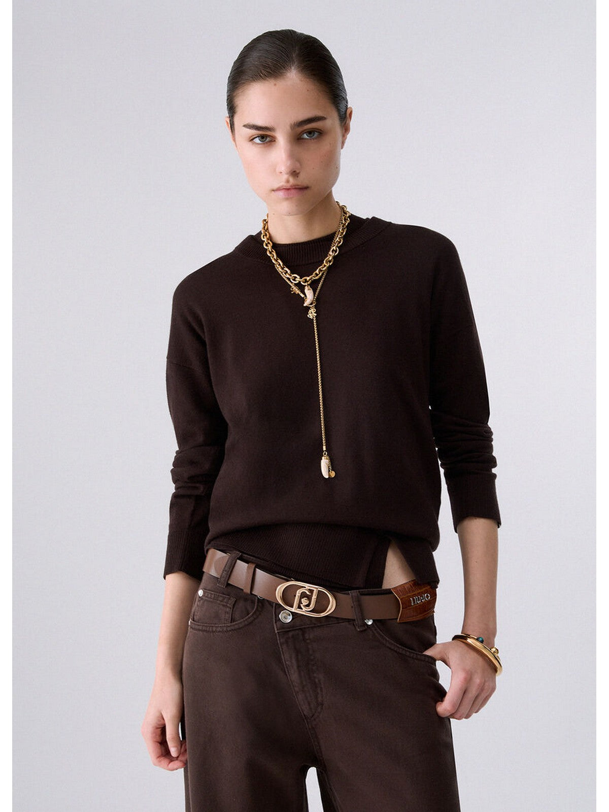 LIU JO WHITE Maglia Donna Mole - WF6418MA16R 91106