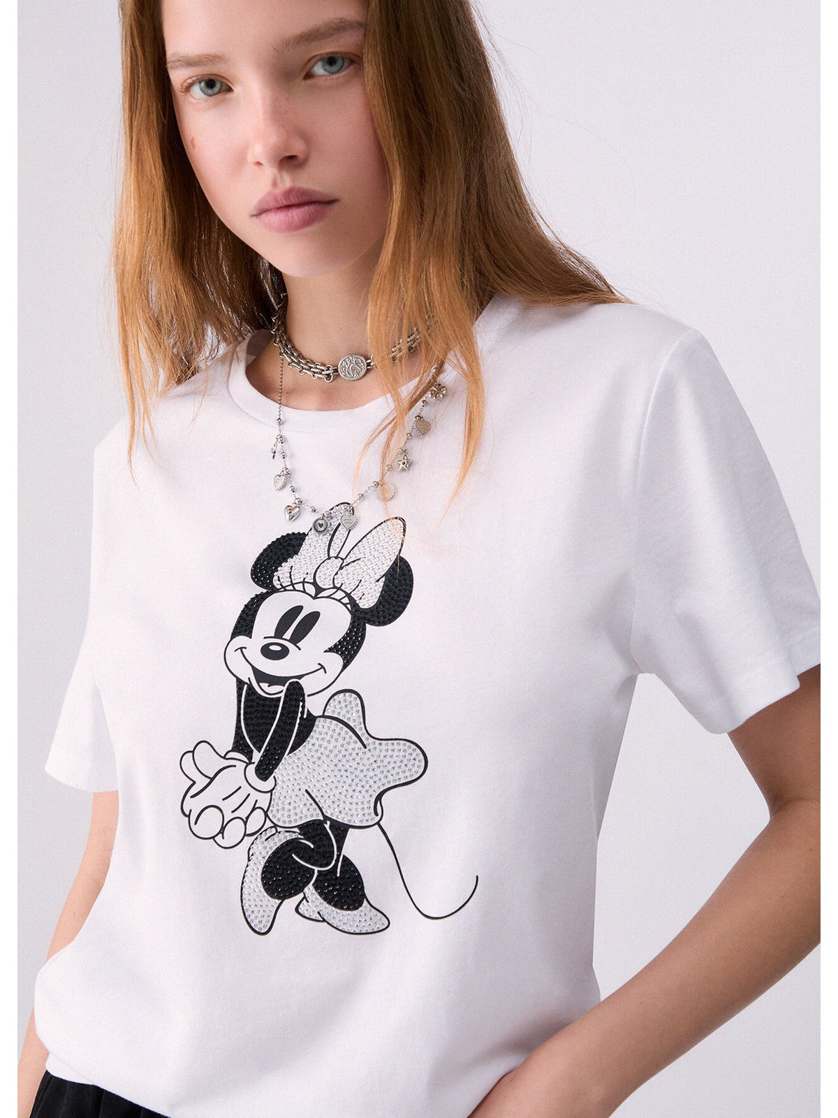 LIU JO WHITE T-shirt Donna Bco miss mouse b&w - WF6441JS904 L9450