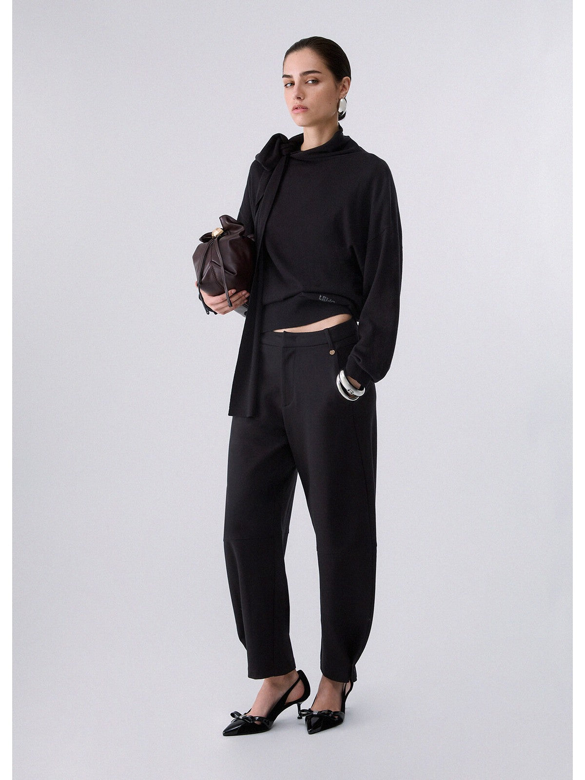 LIU JO WHITE Maglione Donna Nero - WF6445MA16R 22222