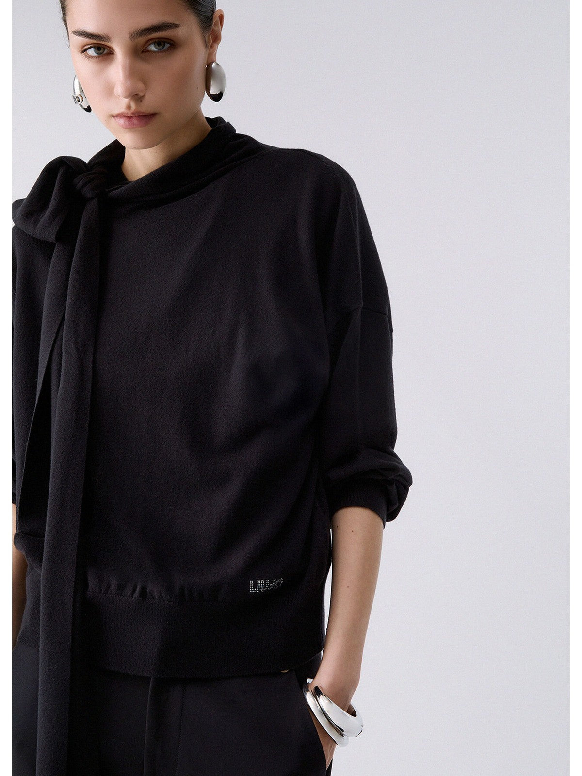 LIU JO WHITE Maglione Donna Nero - WF6445MA16R 22222