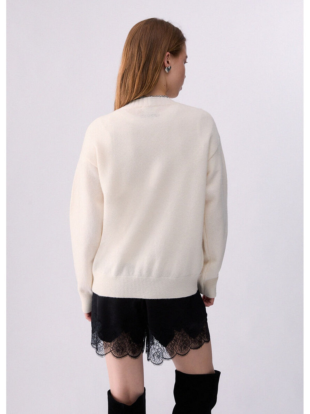 LIU JO WHITE Maglione Donna Bco miss mouse b&w - WF6455MS009 L9450