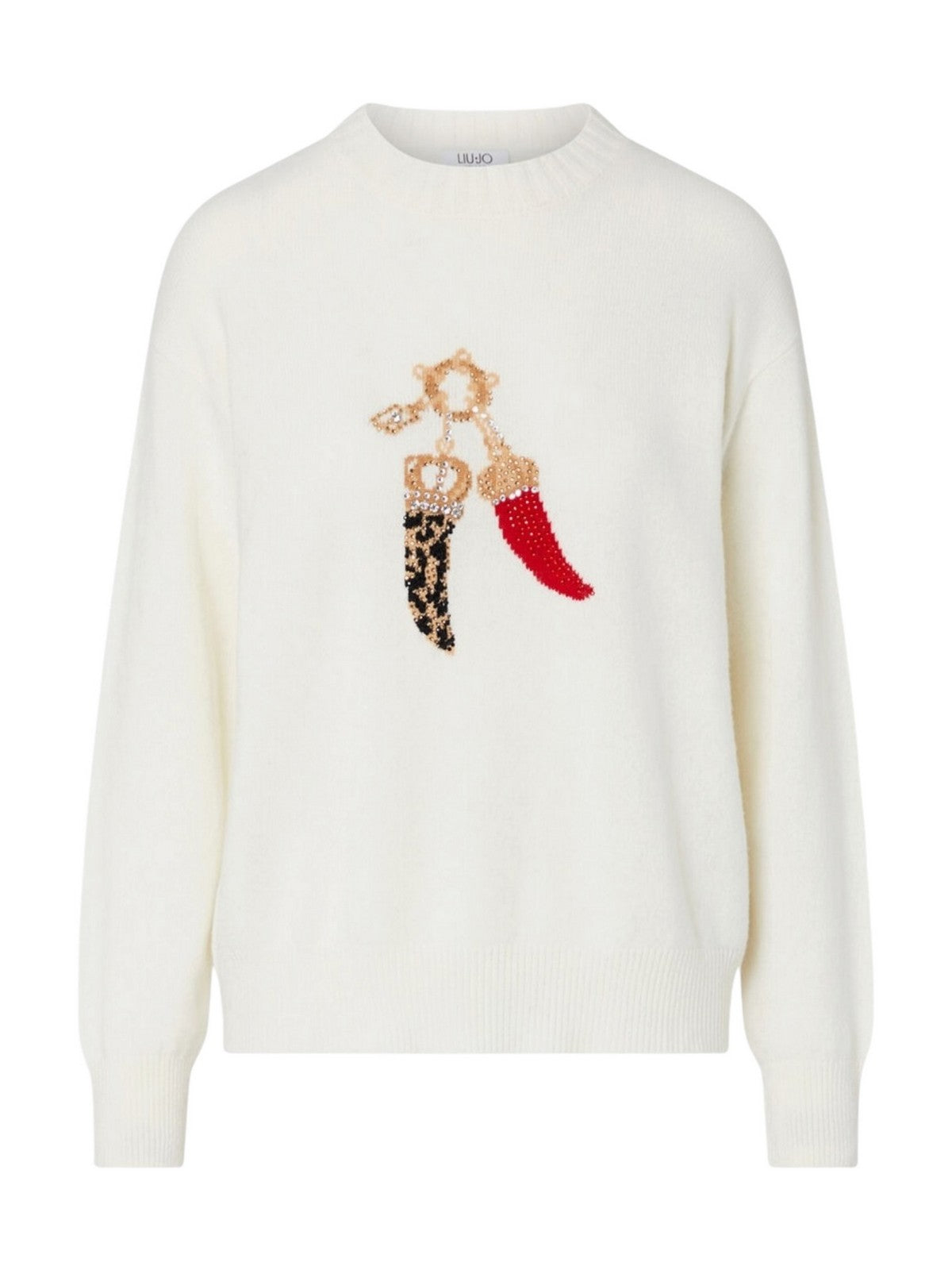 LIU JO WHITE Maglione Donna Lucky bianco lana - WF6457MS009 L9458