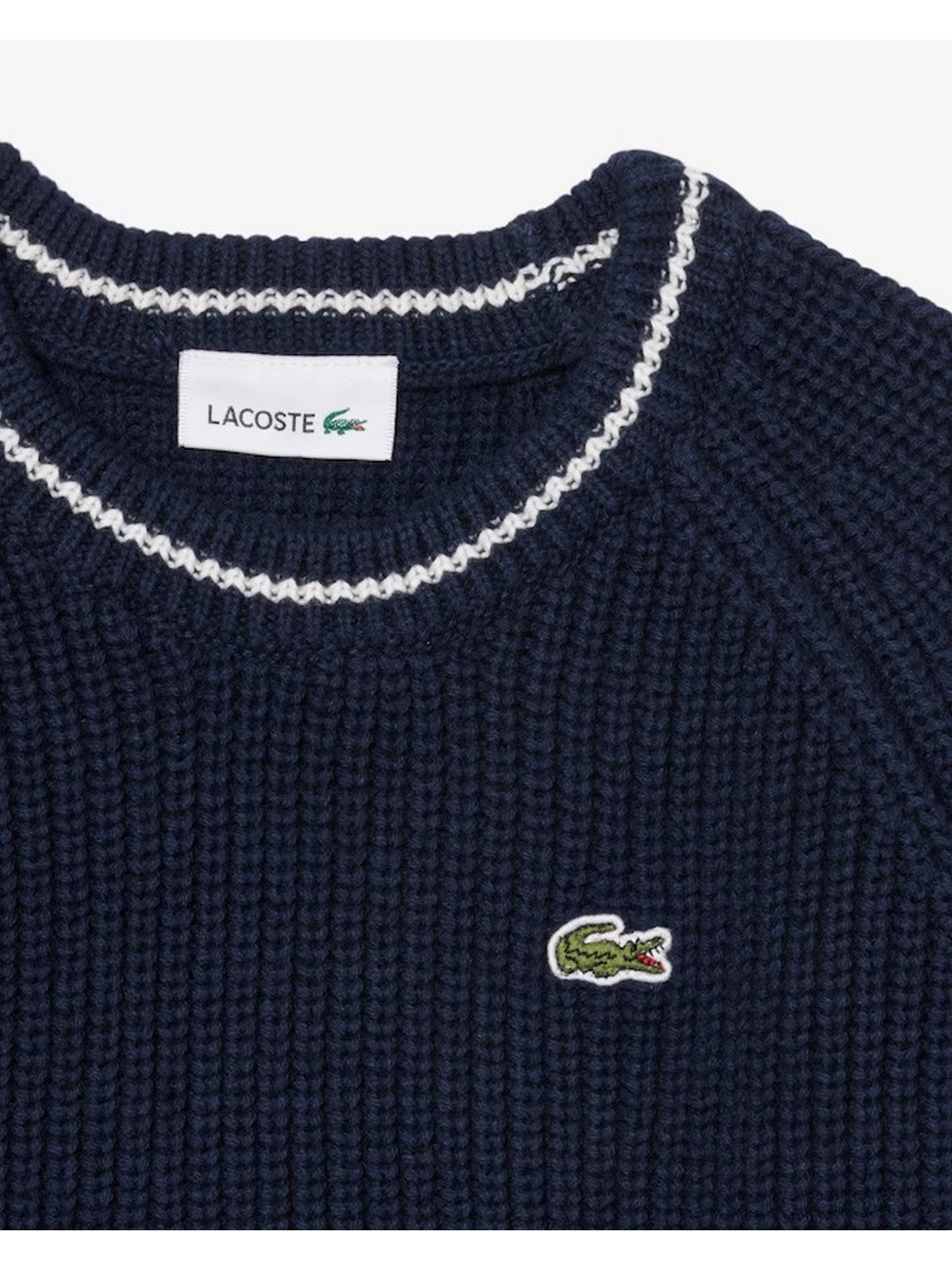 LACOSTE KIDS Maglione Bambini e ragazzi LCB CHUNKY KNIT CORE SWEATER Blu - 847695 UGW