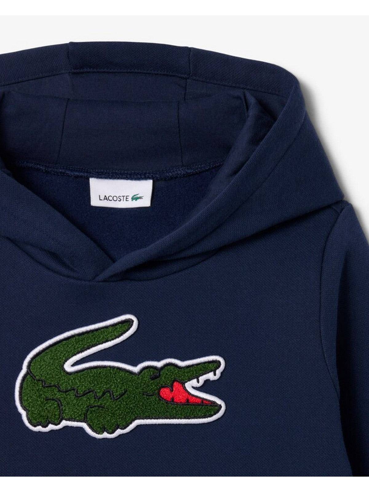 LACOSTE KIDS Felpa Bambini e ragazzi LCB CHENILLE PATCH HOODIE Blu - 847717 UGW