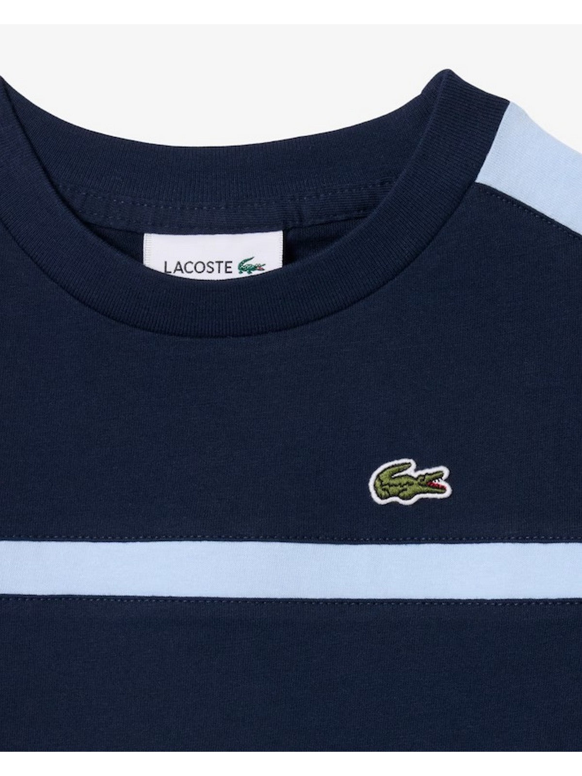 LACOSTE KIDS T-shirt Bambini e ragazzi LCB COLORBLOCK STRIPE TEE Blu - 847774 UGW