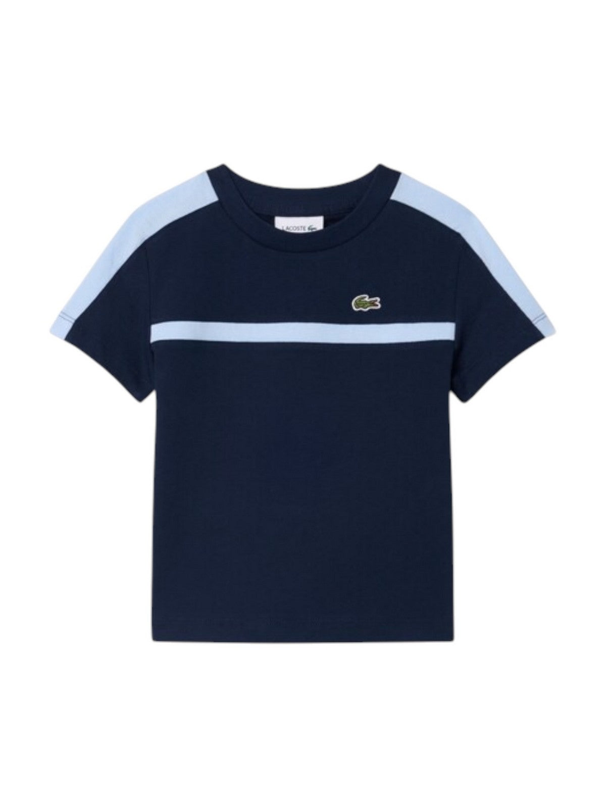 LACOSTE KIDS T-shirt Bambini e ragazzi LCB COLORBLOCK STRIPE TEE Blu - 847774 UGW