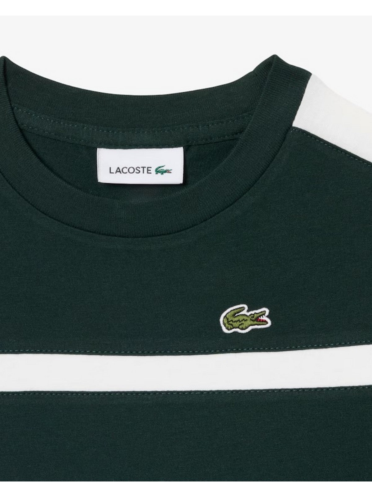 LACOSTE KIDS T-shirt Bambini e ragazzi LCB COLORBLOCK STRIPE TEE Verde - 847774 YZP