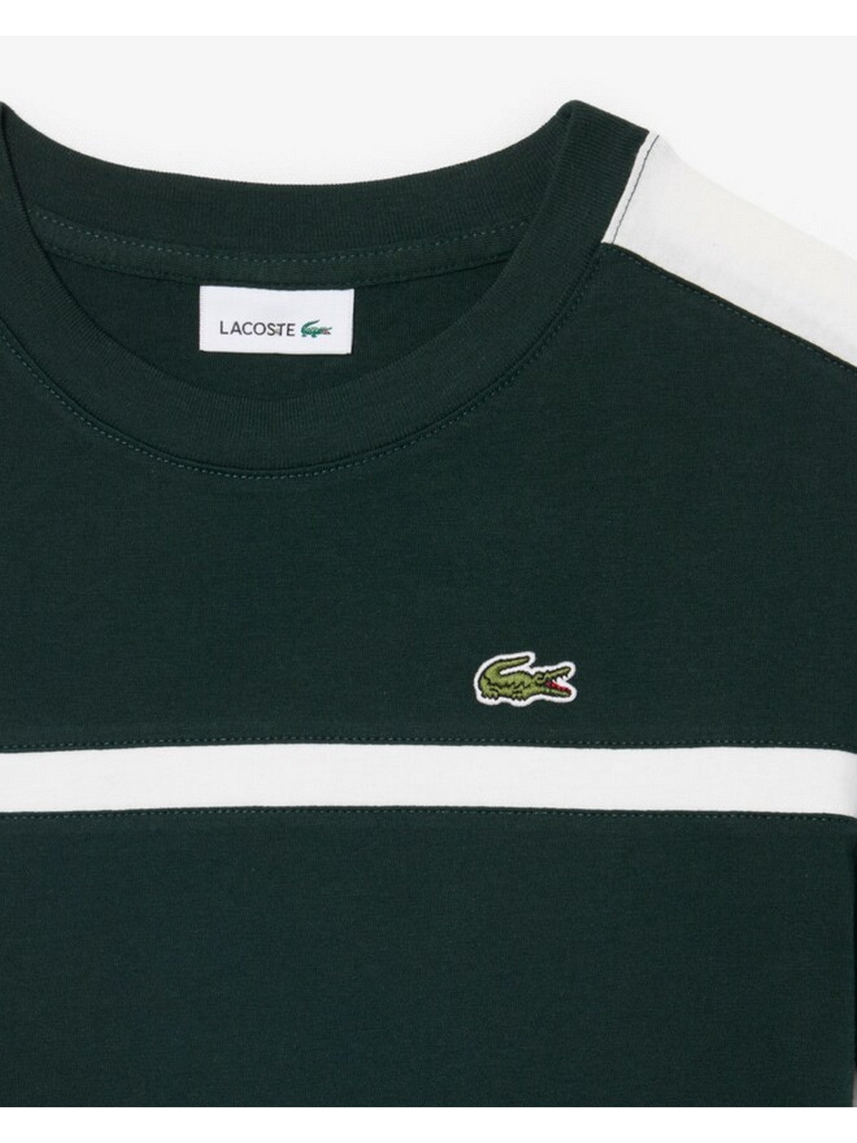 LACOSTE KIDS T-shirt Bambini e ragazzi LCB COLORBLOCK STRIPE TEE Verde - 947774 YZP