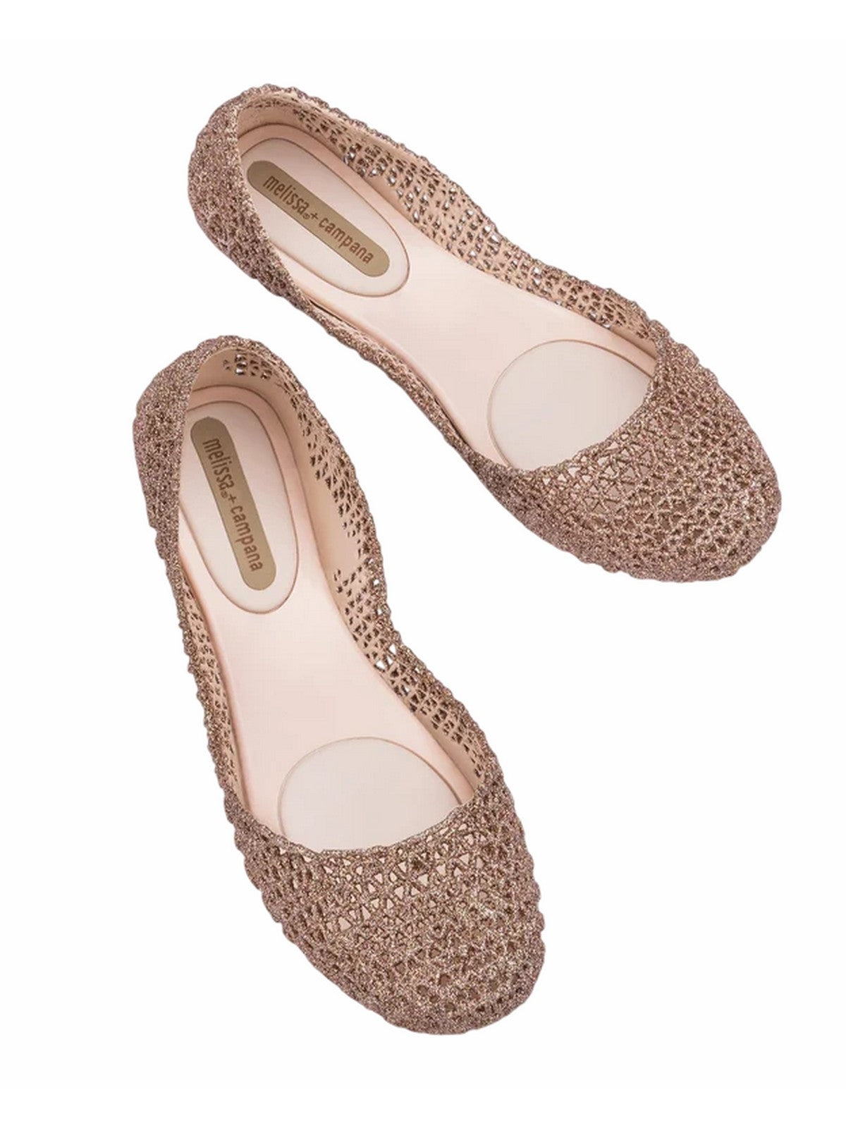 Melissa Ballerina Melissa Campana Papel Vii Beige/ Glitter 31512-52326