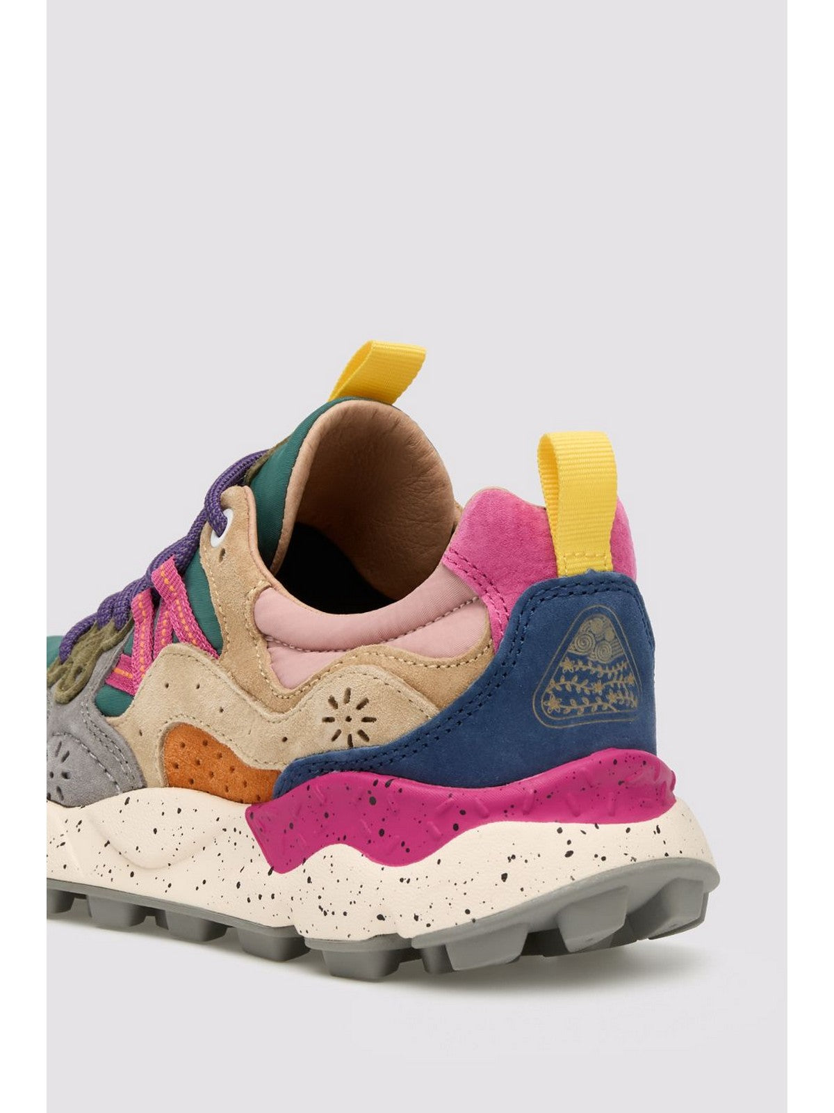 FLOWER MOUNTAIN Sneaker Donna YAMANO 3 WOMAN SUEDE/NYLON PETROL-STONE-BEIGE - 2017817-01-1F14
