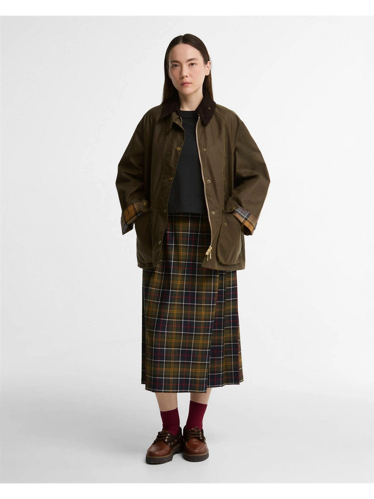 BARBOUR Giubbino Donna WOMENS BEDALE WAX BEECH/DRES - LWX1411 SN91