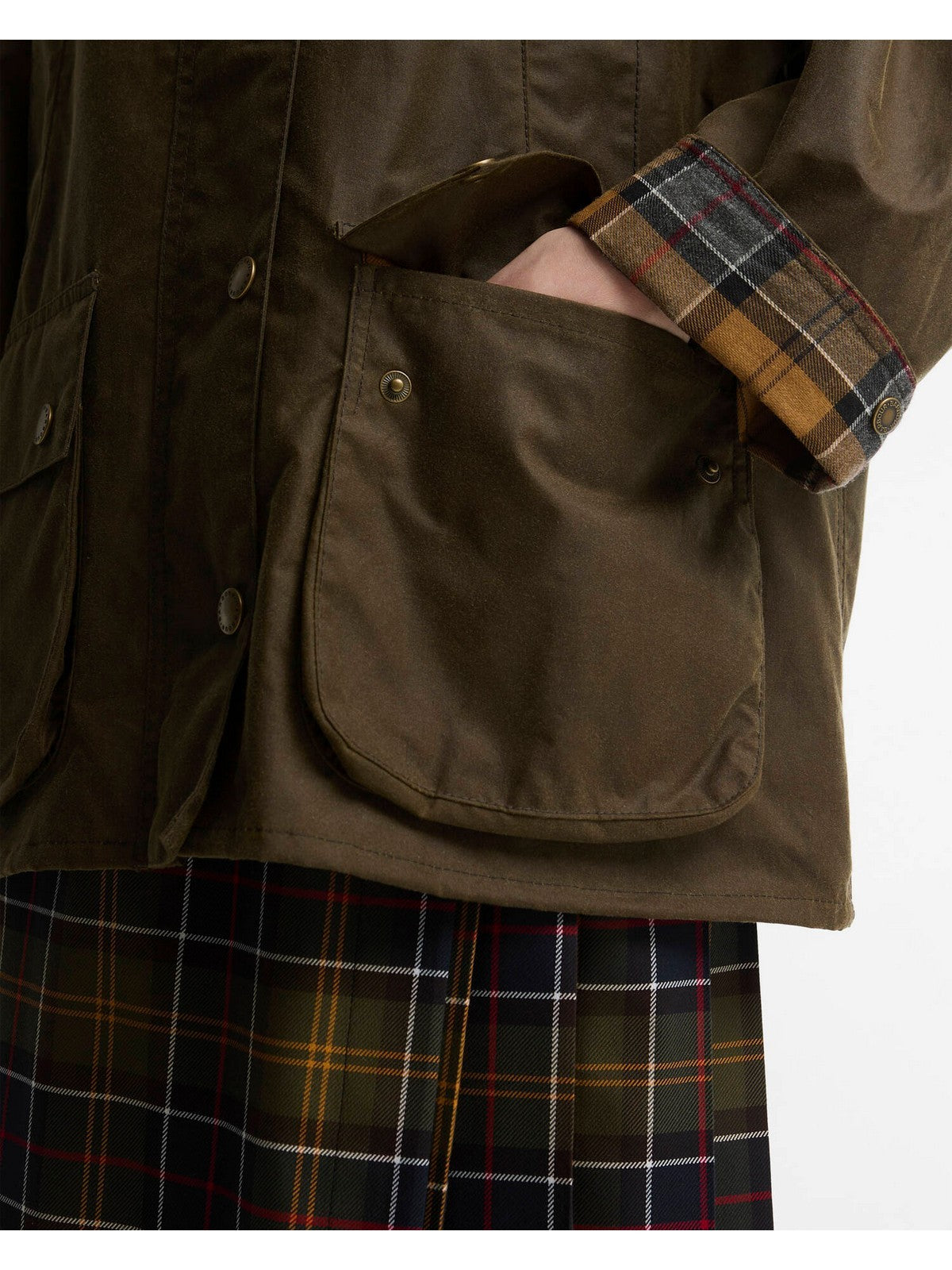 BARBOUR Giubbino Donna WOMENS BEDALE WAX BEECH/DRES - LWX1411 SN91