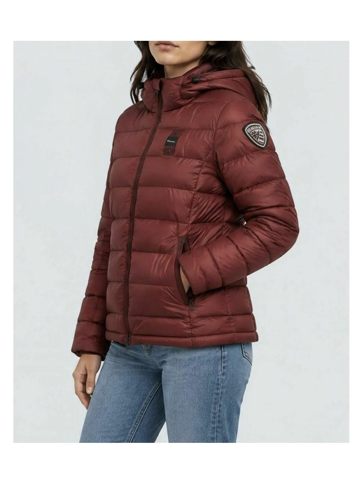 BLAUER Piumino Donna CHARME MARRONE MOGANO int. LONTRA - 26WBLDC03037 006047 592LT gioboutiqueweb