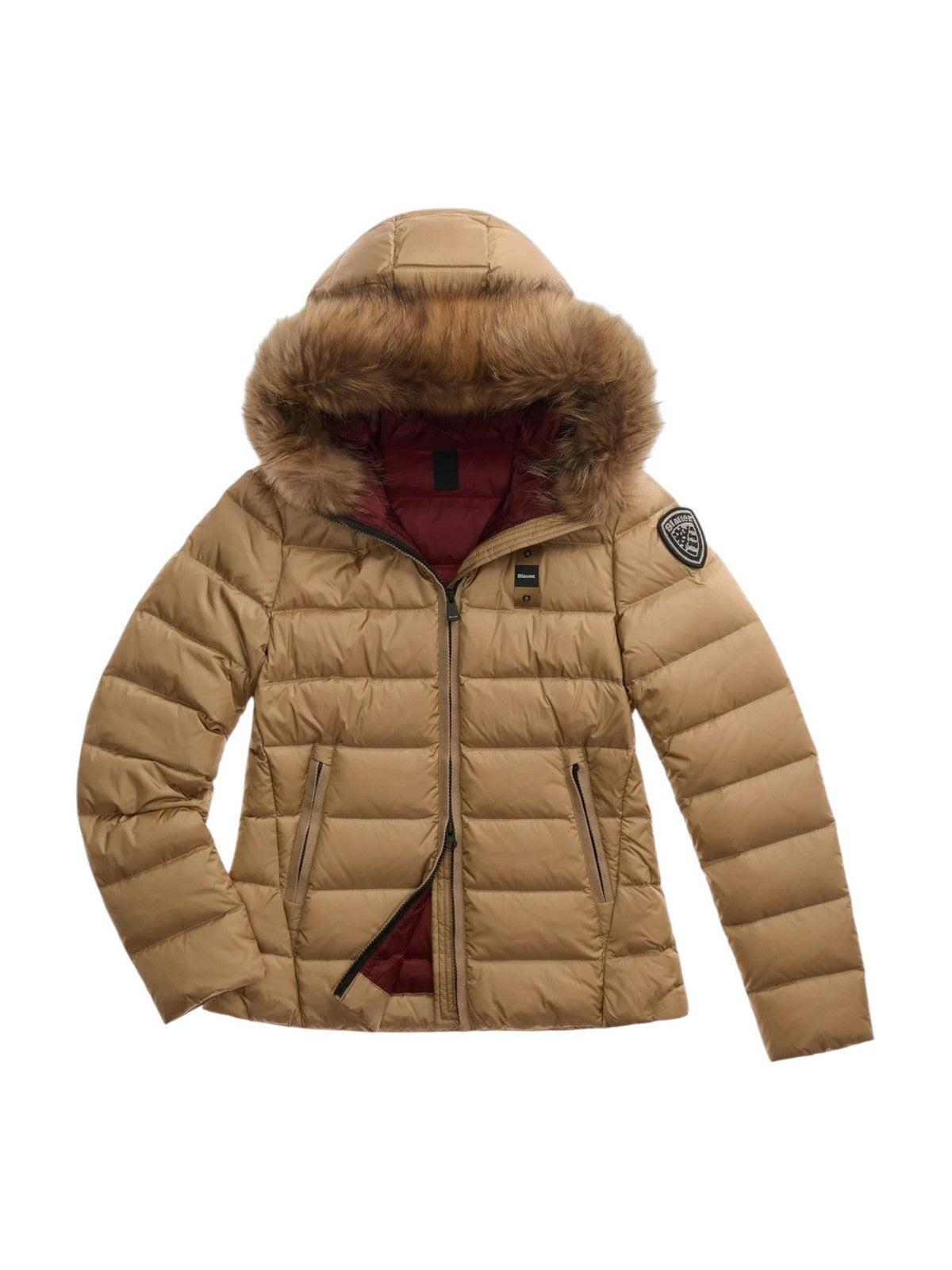 BLAUER Piumino Donna ARCADIA CAFFELATTE int. MARRONE MOGANO - 26WBLDC03038 006047 336MI gioboutiqueweb