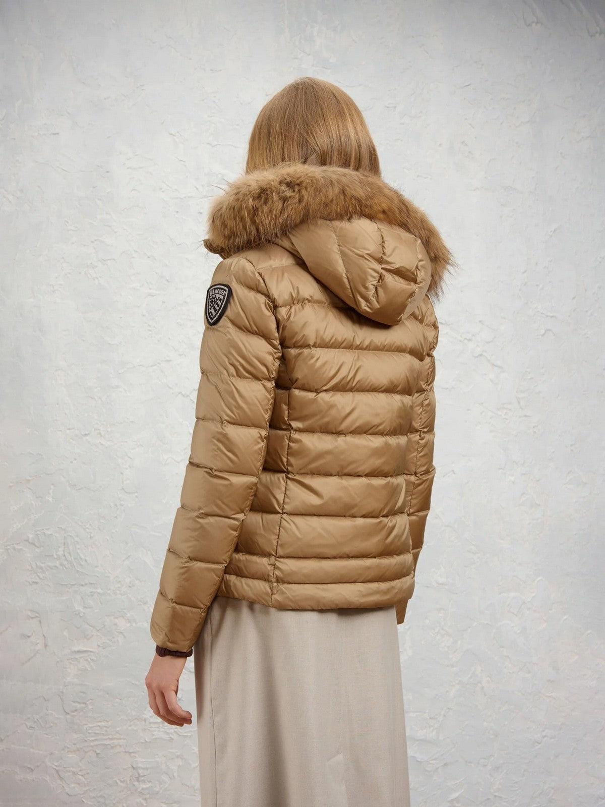 BLAUER Piumino Donna ARCADIA CAFFELATTE int. MARRONE MOGANO - 26WBLDC03038 006047 336MI gioboutiqueweb