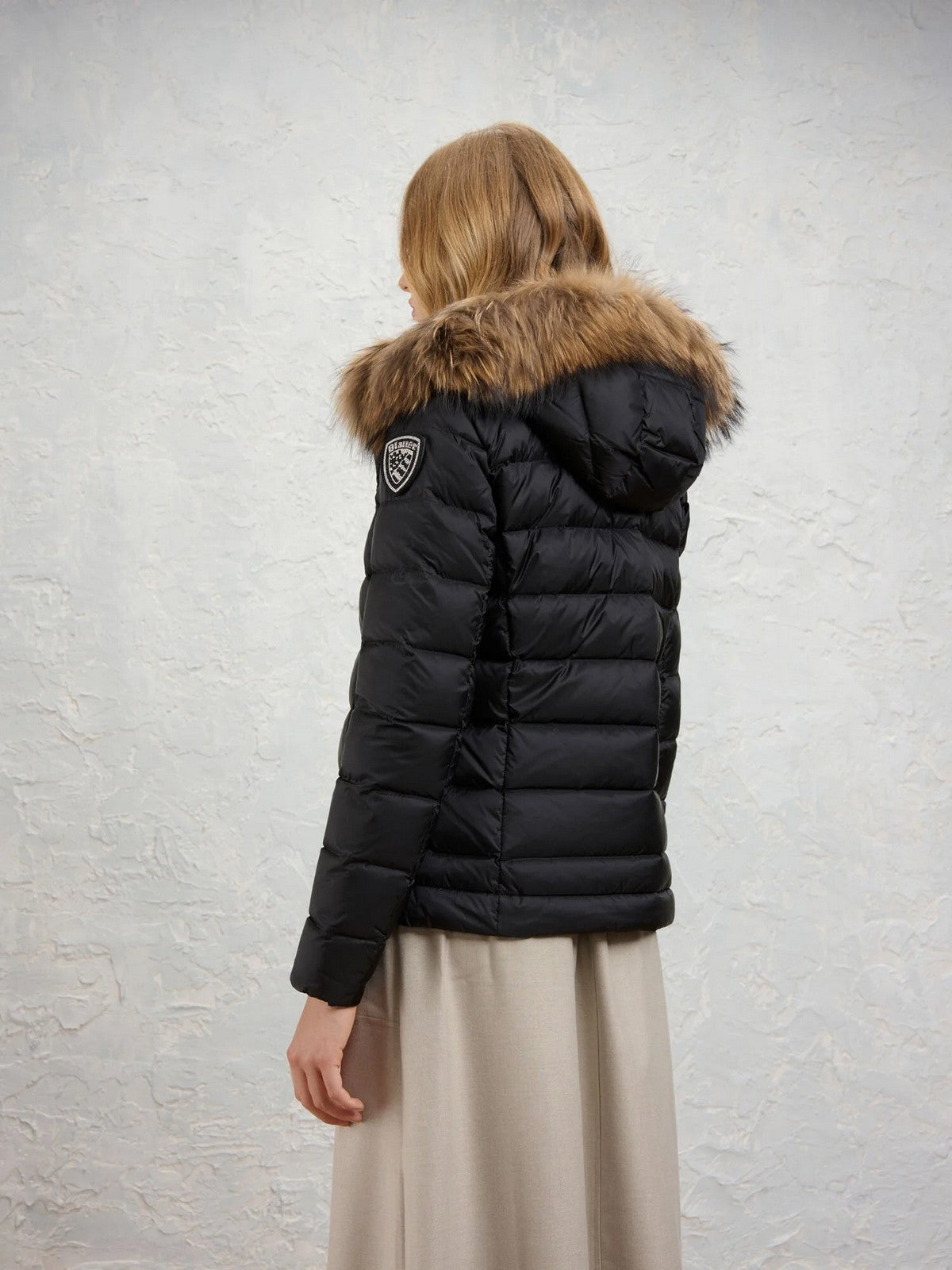 BLAUER Piumino Donna ARCADIA NERO interno BEIGE 301 - 26WBLDC03038 006047 999EI