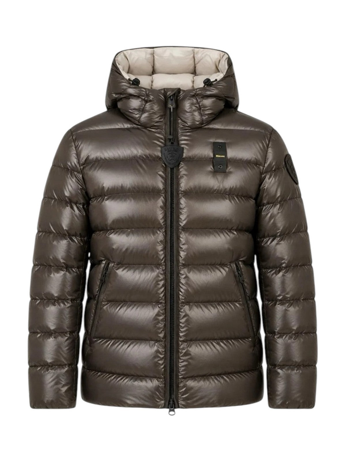 BLAUER Piumino Uomo ADAMS MARRONE SCURO int. GRIGIO NEBBIA - 26WBLUC02054 005958 382EB gioboutiqueweb