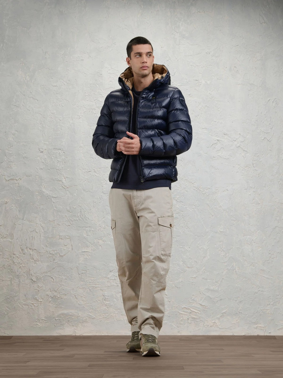 BLAUER Piumino Uomo ADAMS BLU int. TABACCO - 26WBLUC02054 005958 888TB