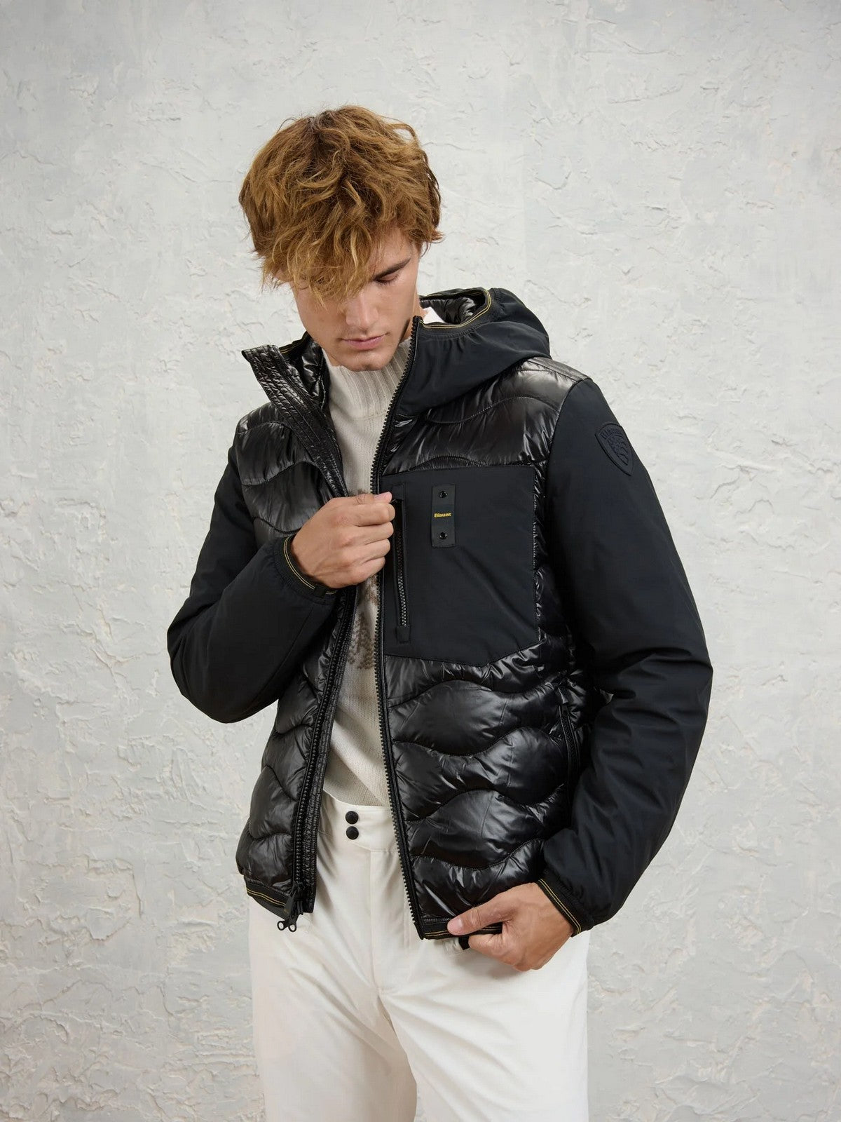 BLAUER Piumino Uomo ALBERT NERO - 26WBLUC08068 006355 999 gioboutiqueweb