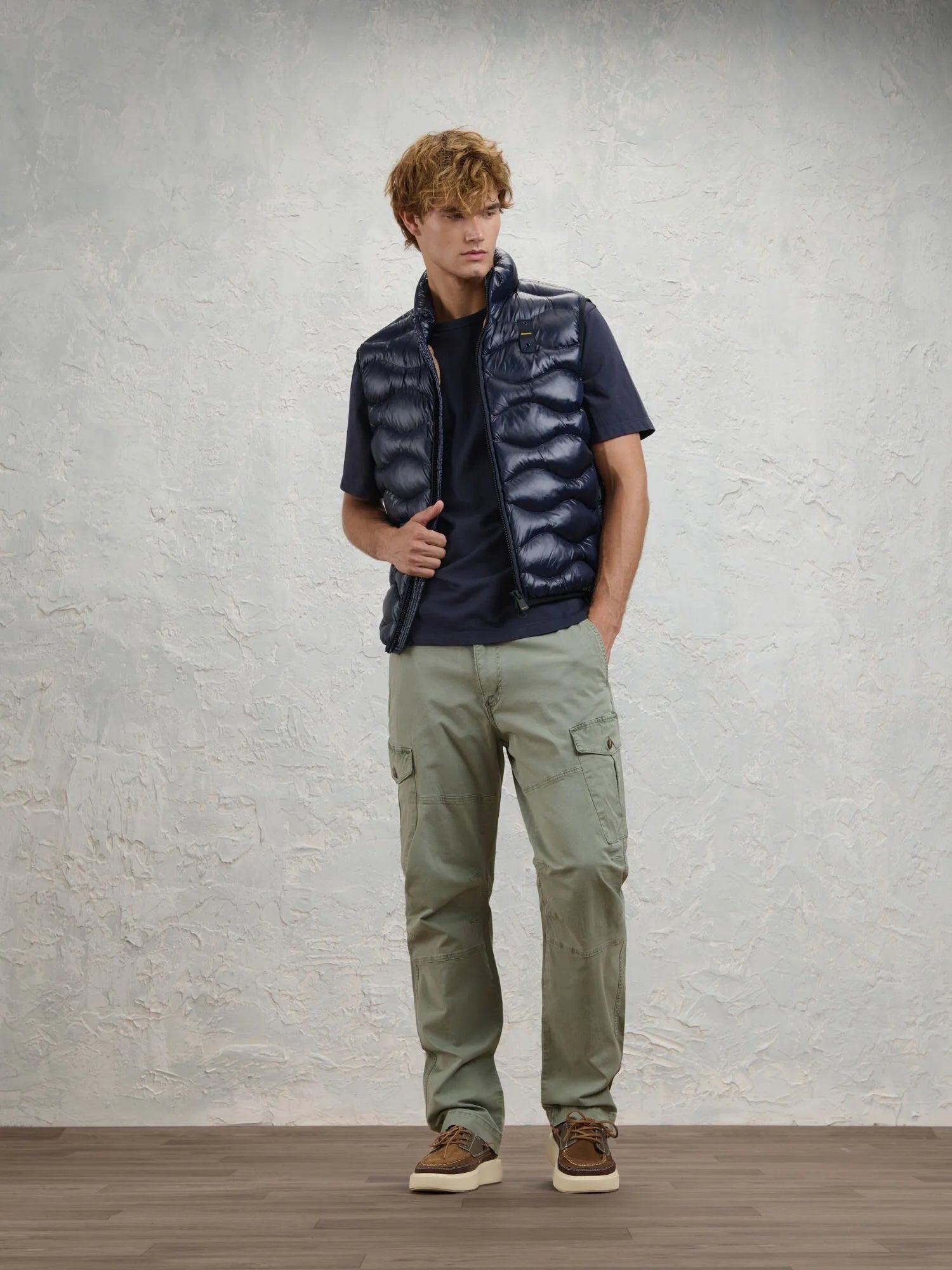 BLAUER Gilet Uomo DANNY BLU int. TABACCO - 26WBLUX02055 005958 888TB