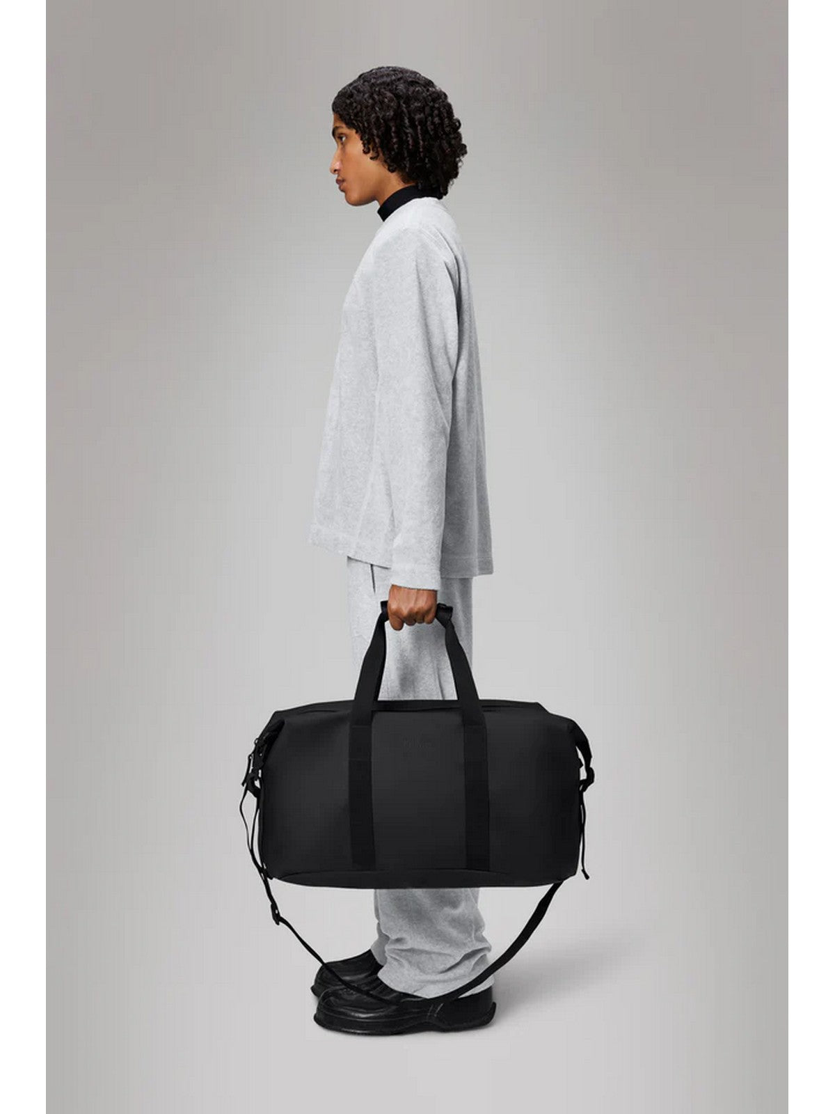 RAINS Valigie e Trolley Unisex adulto Hilo Weekend Bag 14200 01 Black BLACK