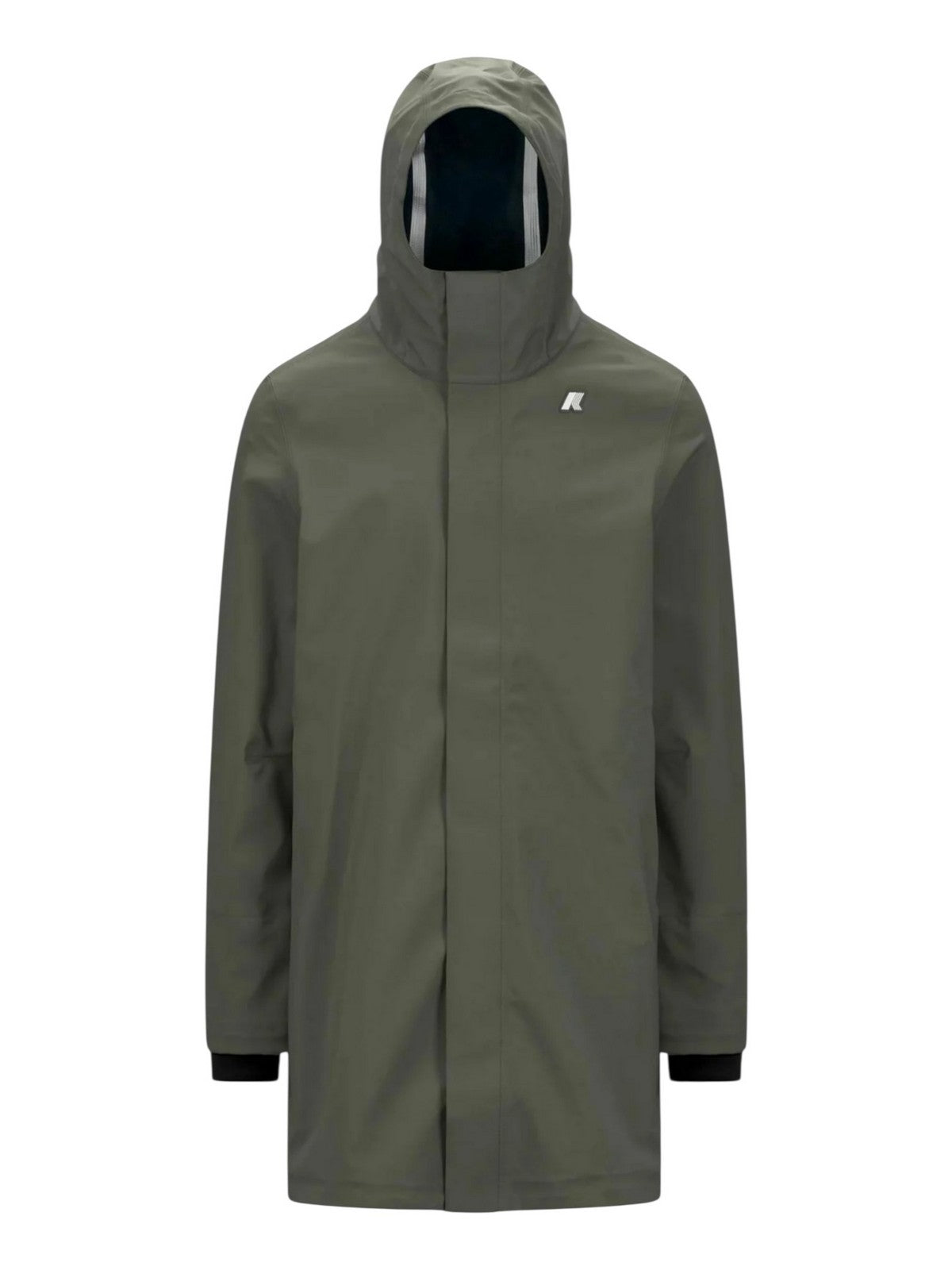 K-WAY Giubbino Uomo Marlyn bonded K7126UW AF0 GREEN BLACKISH - BL