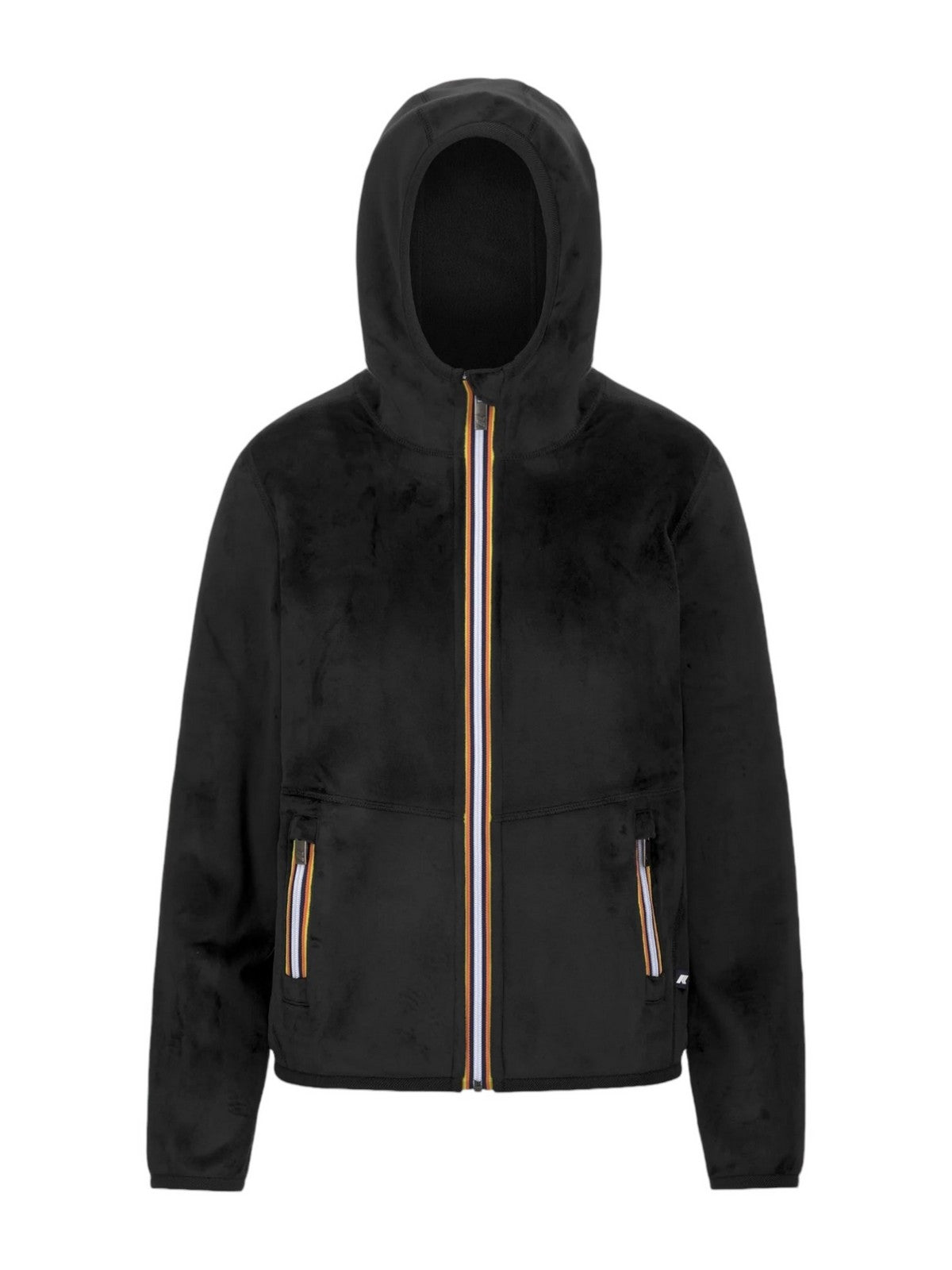 K-WAY Giubbino Donna Lily velour polar double K8138NW AVA BLACK P-BLACK P