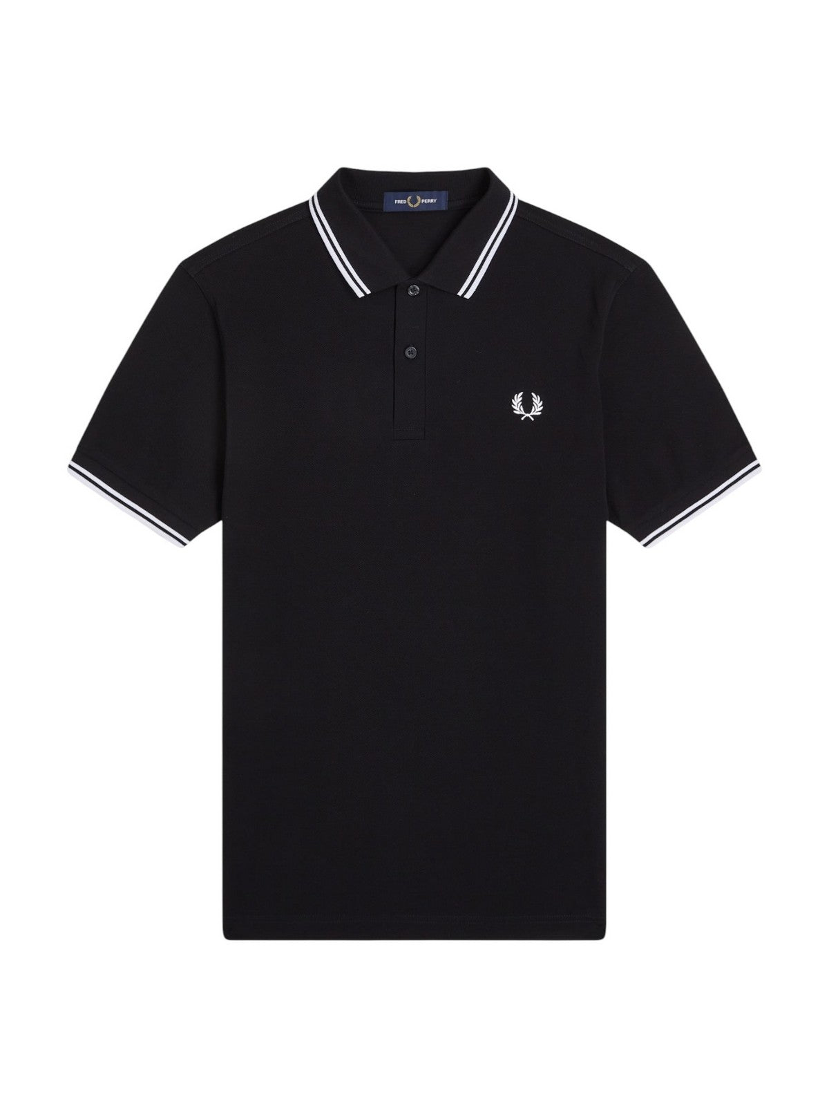 FRED PERRY Polo Uomo FP TWIN TIPPED FRED PERRY SHIRT BLACK - FP-M3600 350
