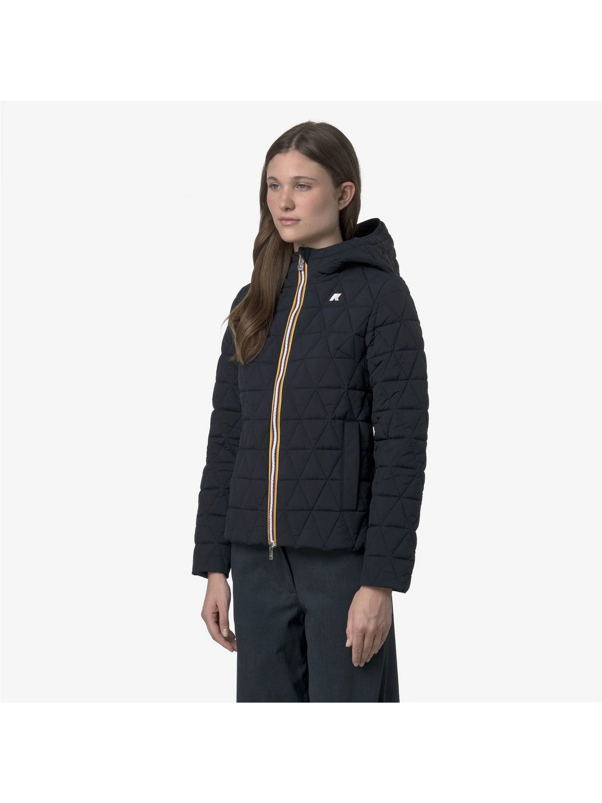 K-WAY Giubbino Donna LIL DIAMOND QUILTED WARM Blue DepTH - K2136EW K89