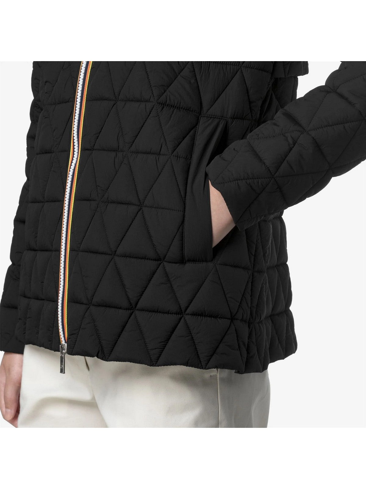 K-WAY Giubbino Donna MADLAINE DIAMOND QUILTED WARM BLACK PURE - K2136FW USY