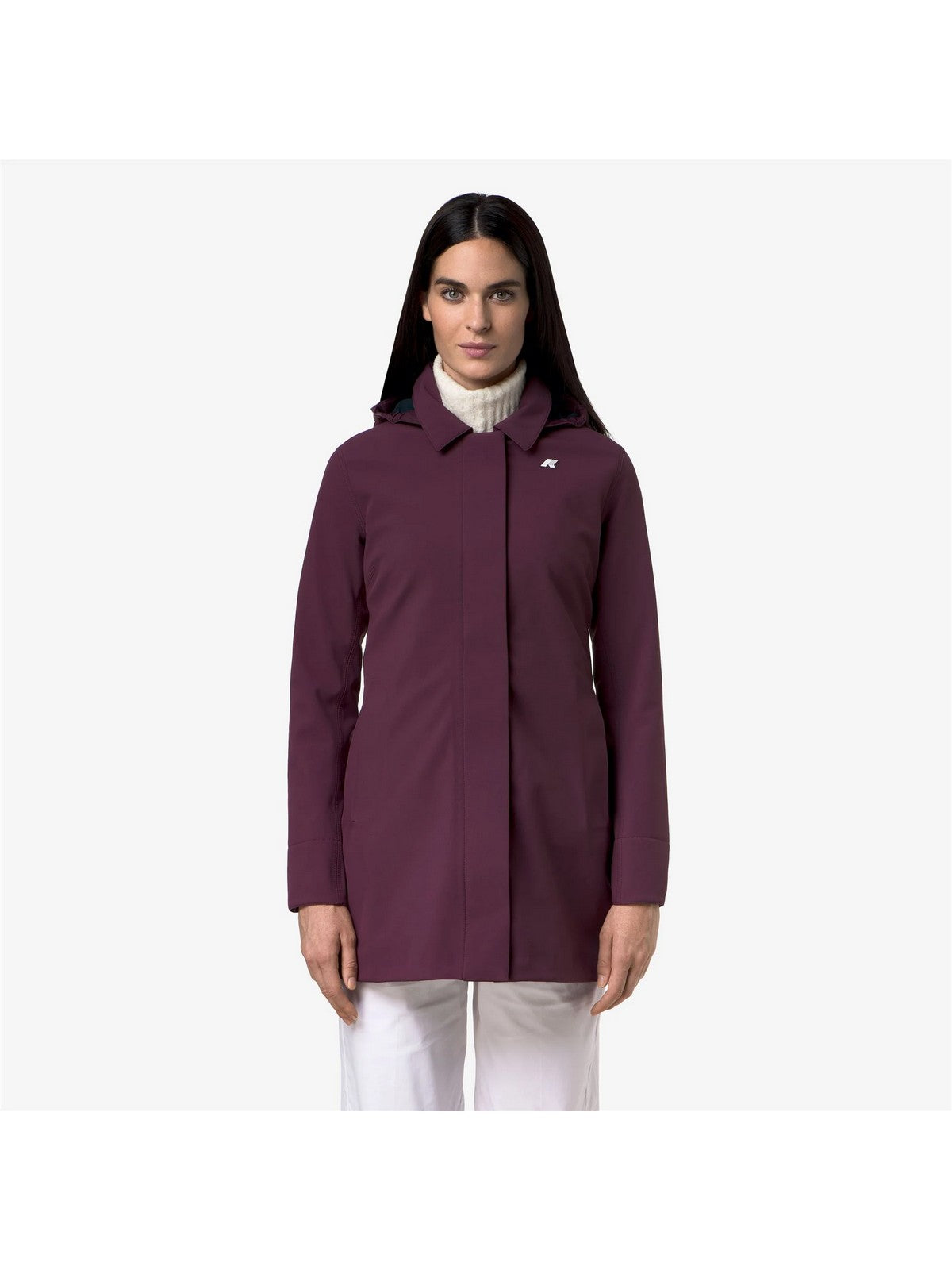K-WAY Giubbino Donna MATHY BONDED Violet Mauve Wine - - K2148BW D0R