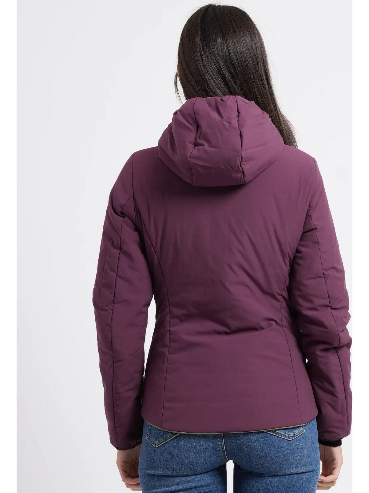 K-WAY Giubbino Donna LILY ST WARM DOUBLE Green Army - Violet - K6128TW D0U