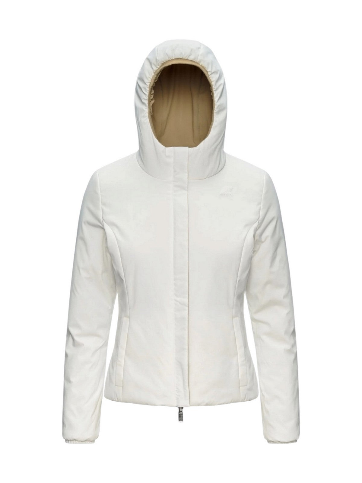K-WAY Giubbino Donna LILY ST WARM DOUBLE Beige Khaki - White - K6128TW DBQ
