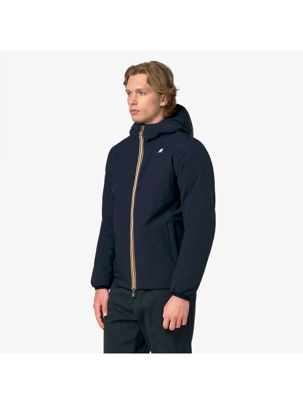 K-WAY Giubbino Uomo JACK ST WARM DOUBLE Blue DepTH - Green A - K6128VW D0C