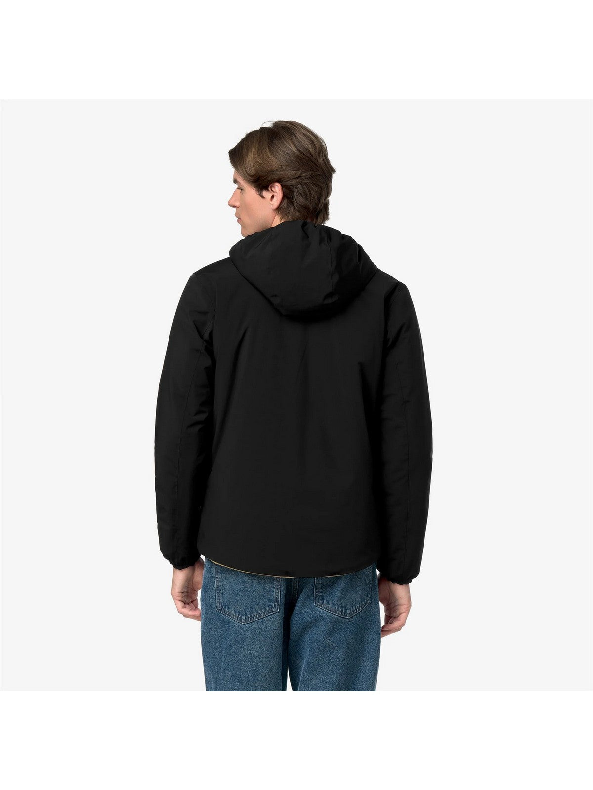 K-WAY Giubbino Uomo JACK ST WARM DOUBLE Black Pure - Beige K - K6128VW DBN