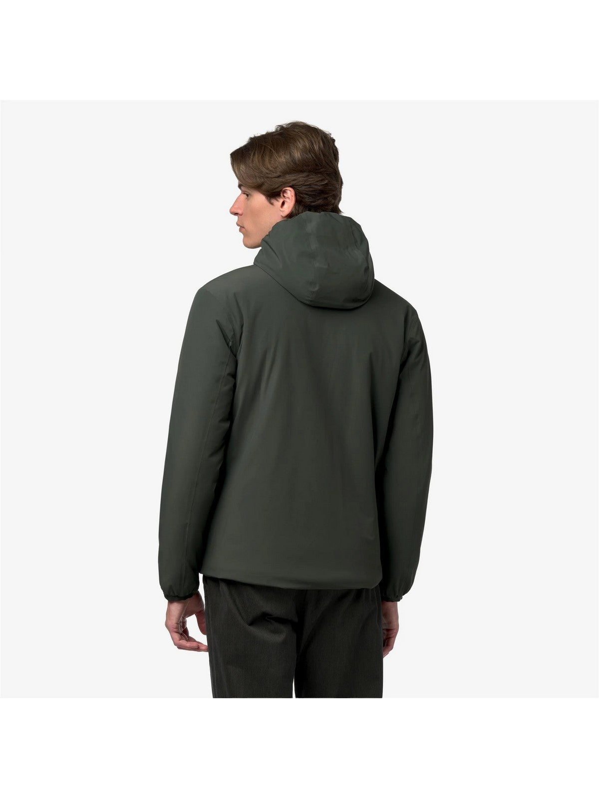 K-WAY Giubbino Uomo JACK ST WARM DOUBLE GREEN BLACKISH - Gr - K6128VW DD5