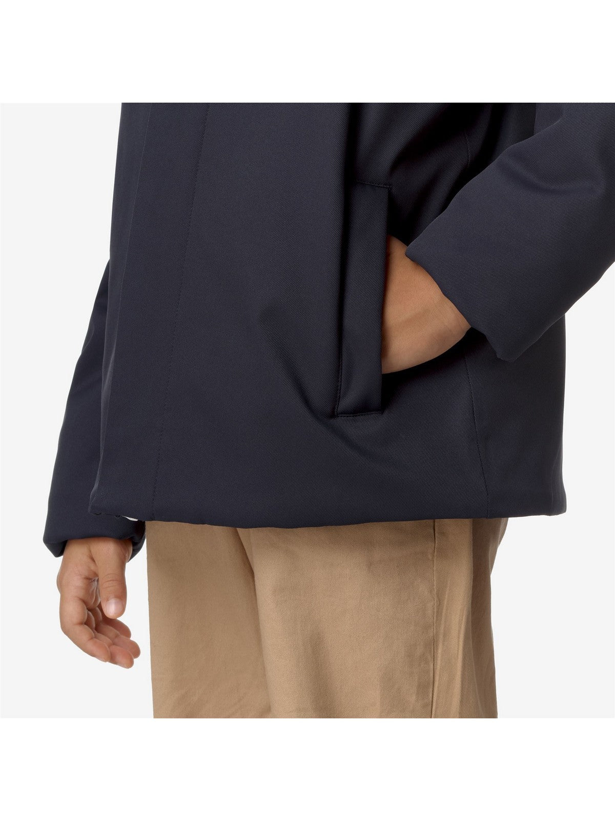K-WAY KIDS CORTO Unisex bambino P. JACKO TWILL MARMOTTA BLUE D-BLUE A - K1128FW AL9 gioboutiqueweb