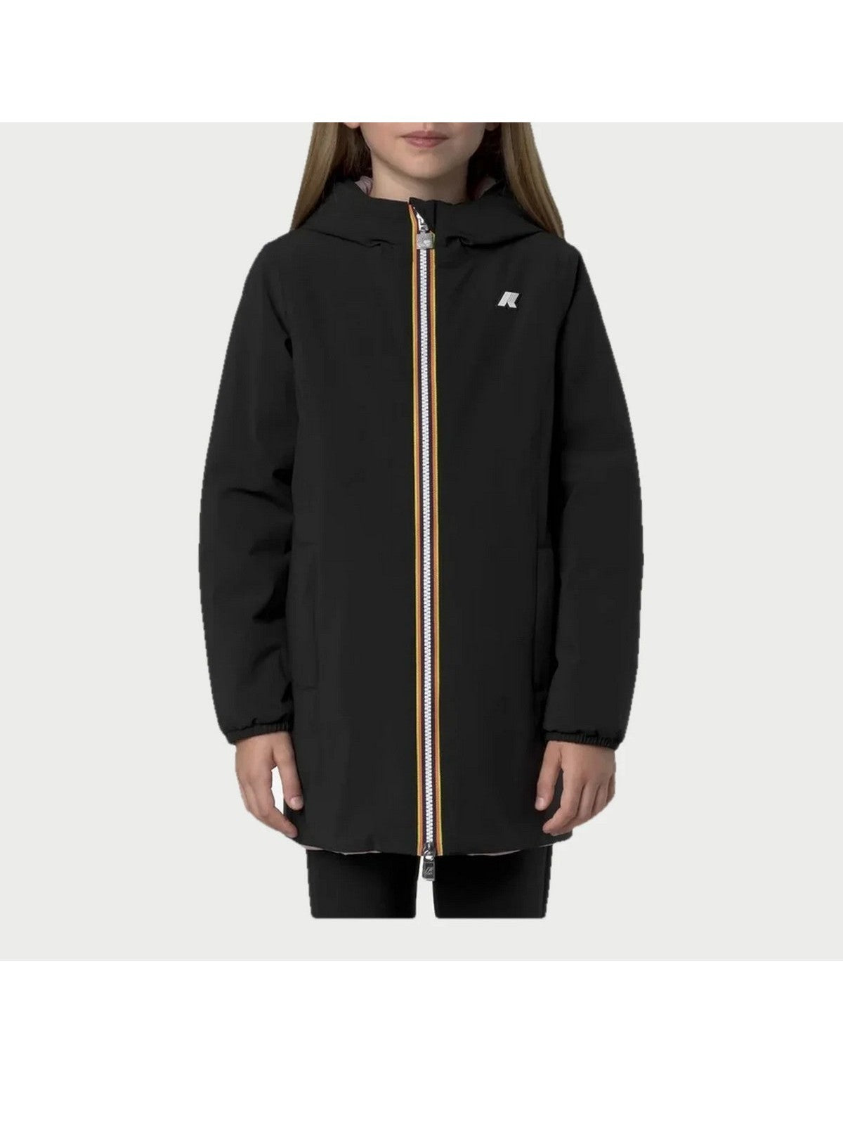 K-WAY KIDS Giubbino Bambine e ragazze P. DENISE ST WARM DOUBLE Black Pure - Pink Sa - K11517W DCP gioboutiqueweb