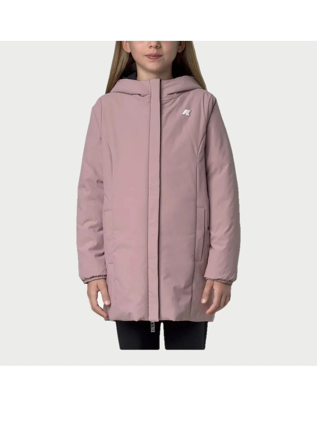 K-WAY KIDS Giubbino Bambine e ragazze P. DENISE ST WARM DOUBLE Black Pure - Pink Sa - K11517W DCP gioboutiqueweb