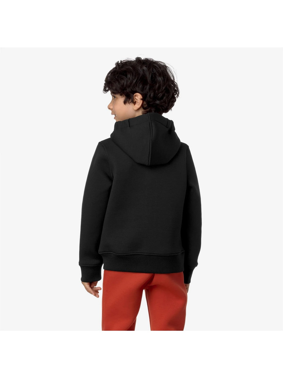 K-WAY KIDS Felpa Unisex bambino P. BERENGER SPACER Black Pure - K2124RW USY gioboutiqueweb