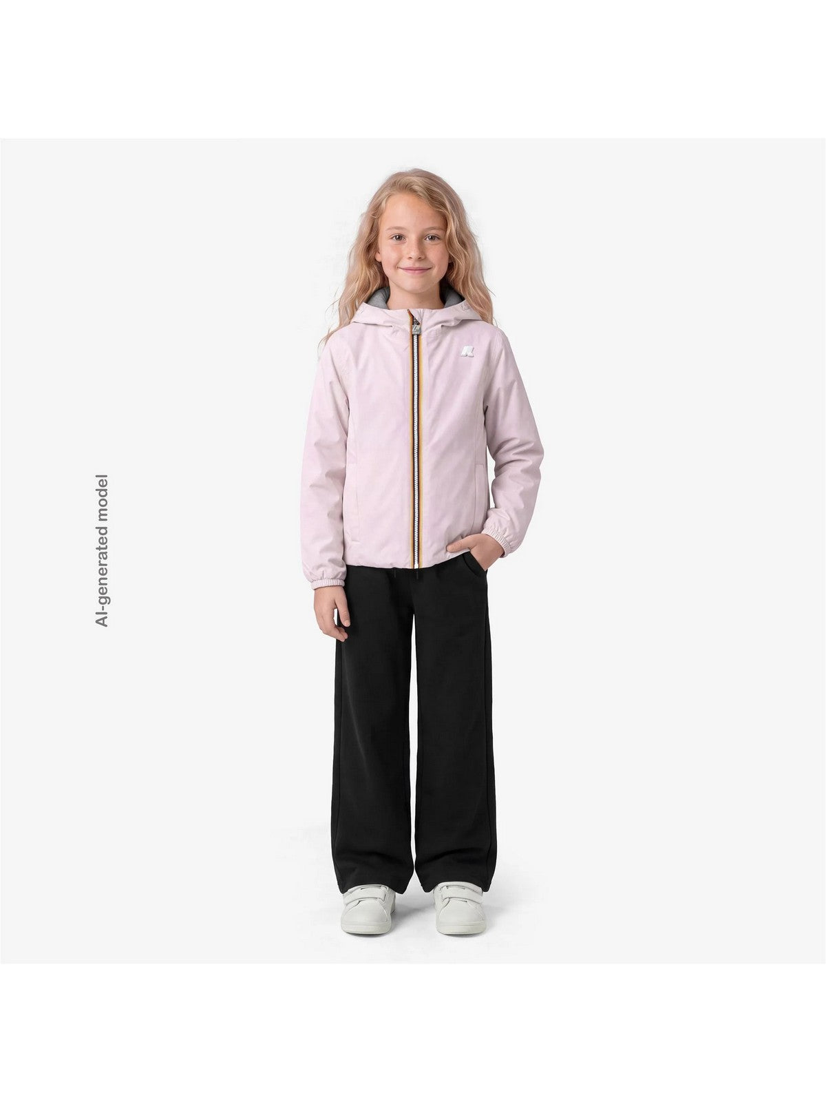 K-WAY KIDS Giubbino Bambine e ragazze P. LILY ST WARM DOUBLE Pink Sallow - Grey F - K71339W DA4 gioboutiqueweb