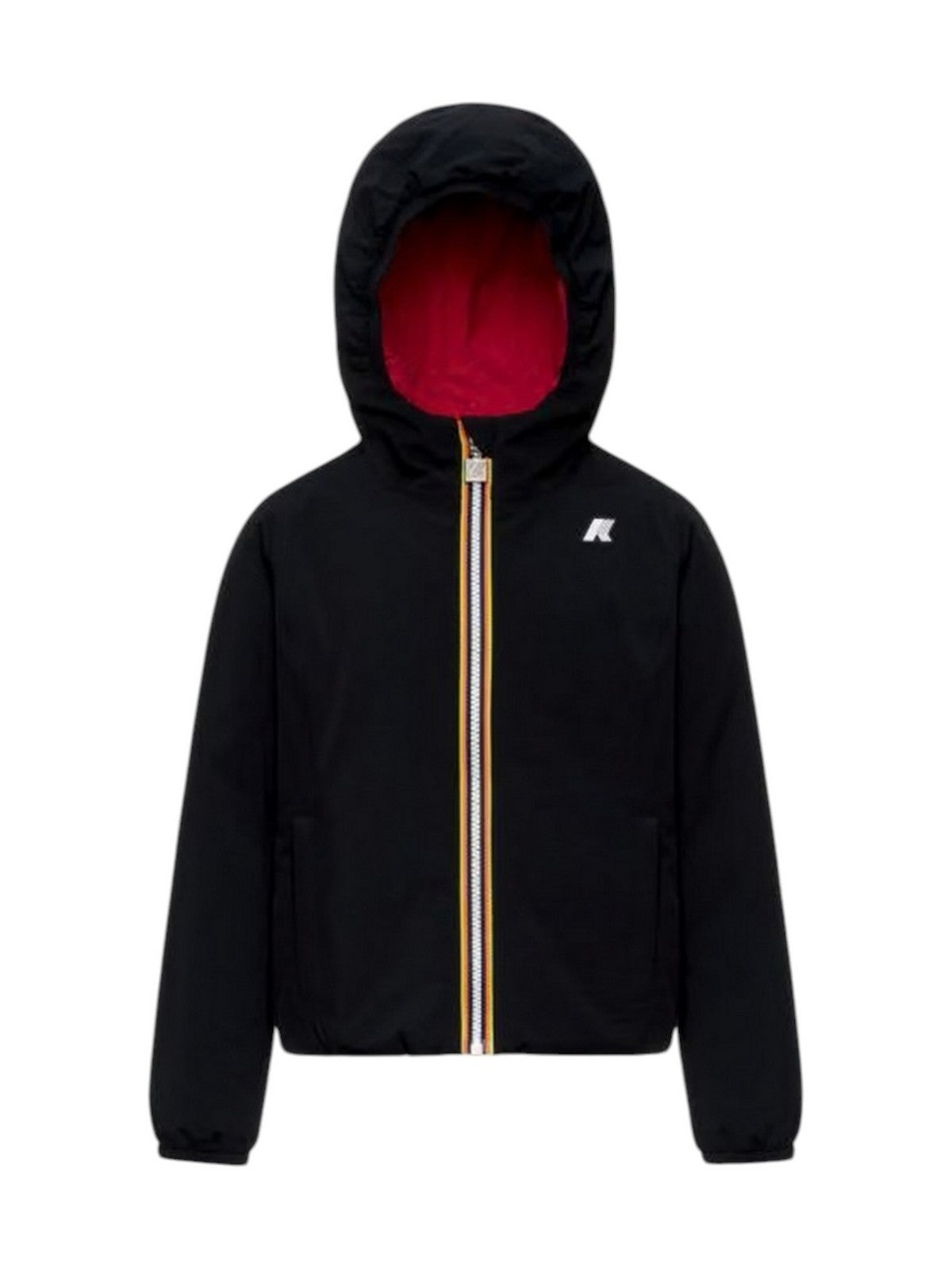 K-WAY KIDS Giubbino Bambine e ragazze P. LILY ST WARM DOUBLE Black Pure - Red Cer - K71339W DCL gioboutiqueweb
